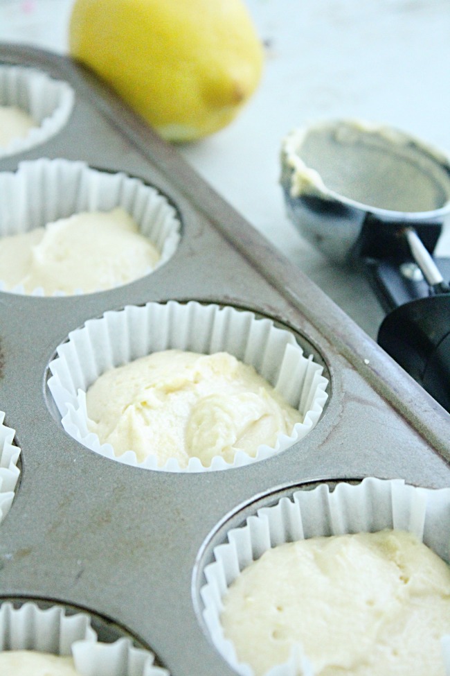Lemon Cupcakes with Lavender Buttercream Frosting : Big Green House