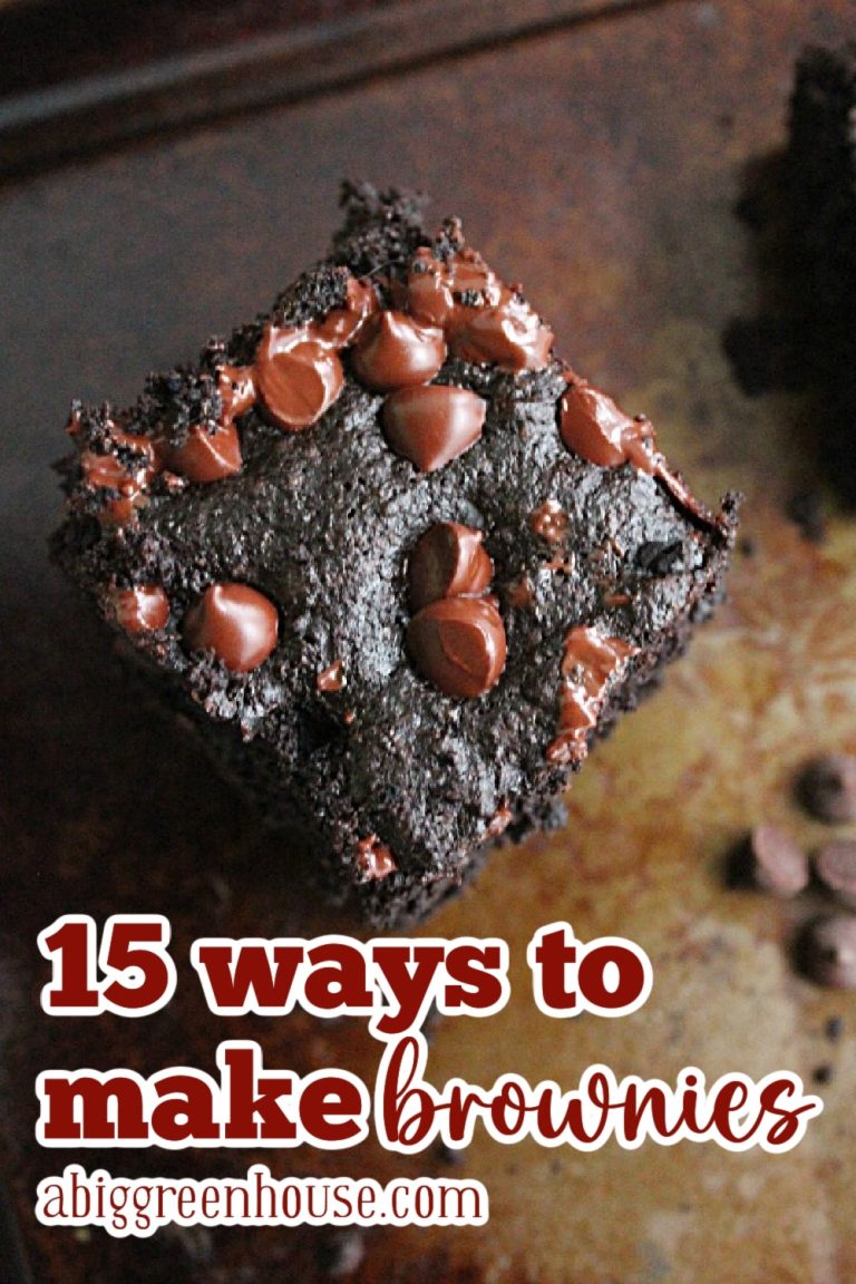 15 Ways to Make Brownies- Big Green House