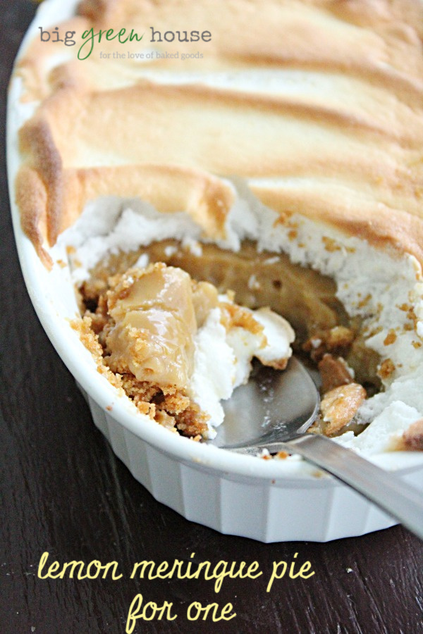 Lemon Meringue Pie for One | Big Green House