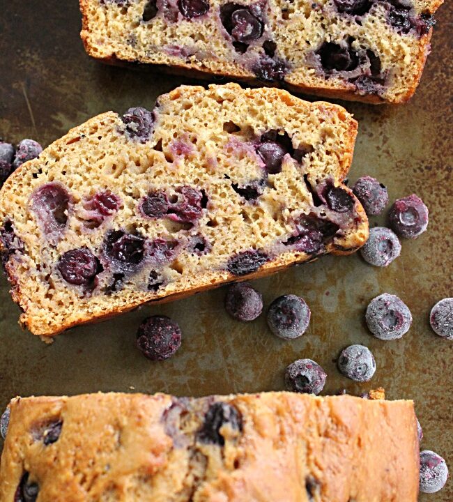 Brown Sugar Blueberry Quick Bread | Big Green House #blueberry #blueberries #quickbread #brownsugar