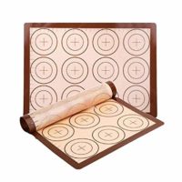 YORLFE Silicone Baking Mat Set, 2 Pack Non-Stick Silicon Liner for Bake Pans 
