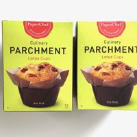 PaperChef (2 Pack) Standard Lotus Baking Cups,/Cupcake Liner Muffin Wrapper, 24 Pieces (12-ct/Box)
