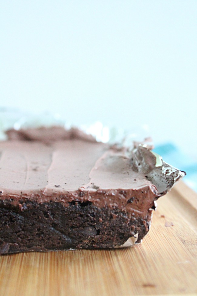French Silk Brownies- Big Green House #frenchsilk #brownies #chocolate #dessert
