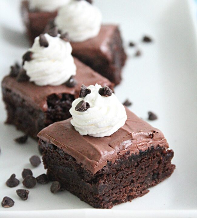 French Silk Brownies- Big Green House #frenchsilk #brownies #chocolate #dessert