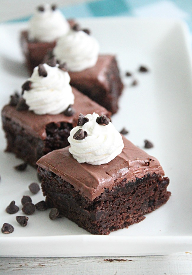 French Silk Brownies- Big Green House #frenchsilk #brownies #chocolate #dessert