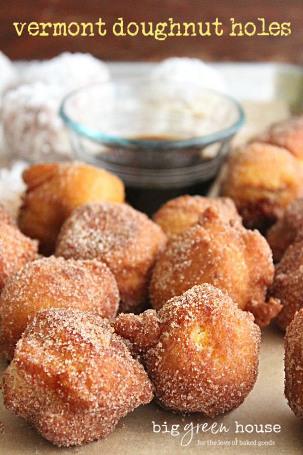 Vermont Doughnut Holes- Big Green House #doughnuts #donuts #doughnutholes #fried