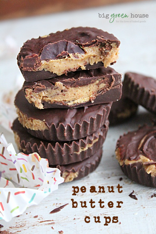 Peanut Butter Cups- Big Green House #peanutbutter #peanutbuttercups #chocolate #nobake #dessert #nobakedessert