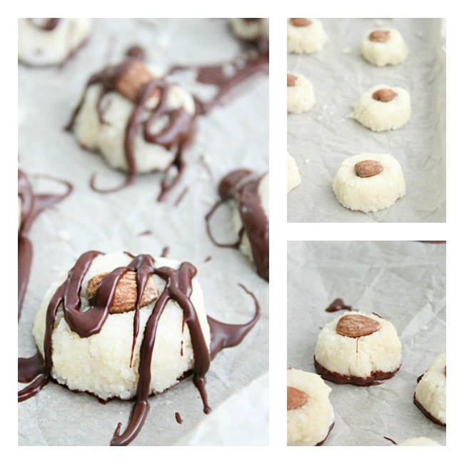 Dark Chocolate Coconut Almond Bites- Big Green House #darkchocolate #coconut #almonds #nobake #dessert