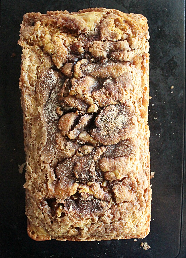 Cinnamon Sugar Quick Bread- Big Green House #biggreenhouseblog #cinnamonsugar #quickbread