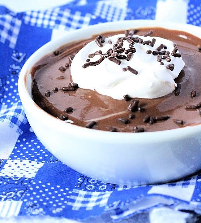 Easy Chocolate Pudding- Big Green House #pudding #chocolate #dessert #nobake