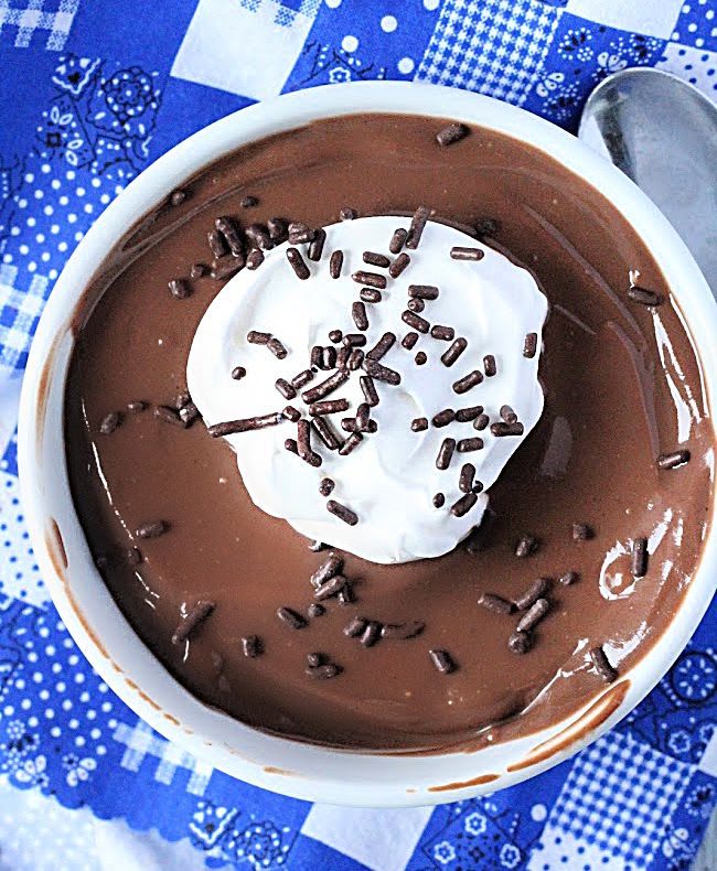 Easy Chocolate Pudding- Big Green House #pudding #chocolate #dessert #nobake