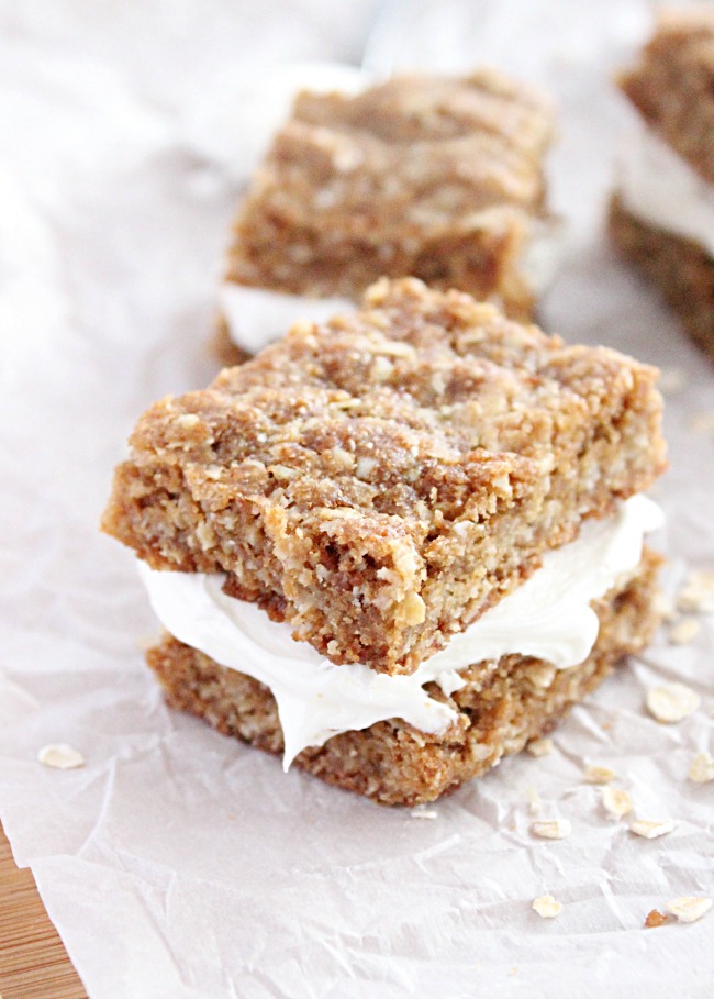Oatmeal Creme Bars- Big Green House #biggreenhouseblog #oatmeal #creme #bars #dessert #oatmealcreme