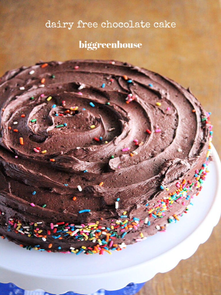 Dairy Free Chocolate Cake- Big Green House