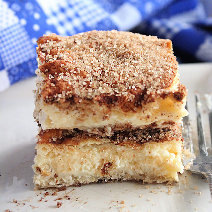 Cinnamon Cream Cheese Bars- Big Green House