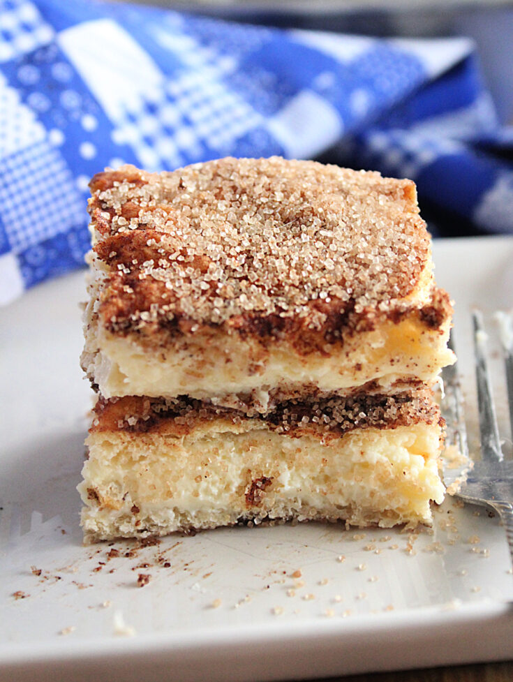 Cinnamon Cream Cheese Bars- Big Green House