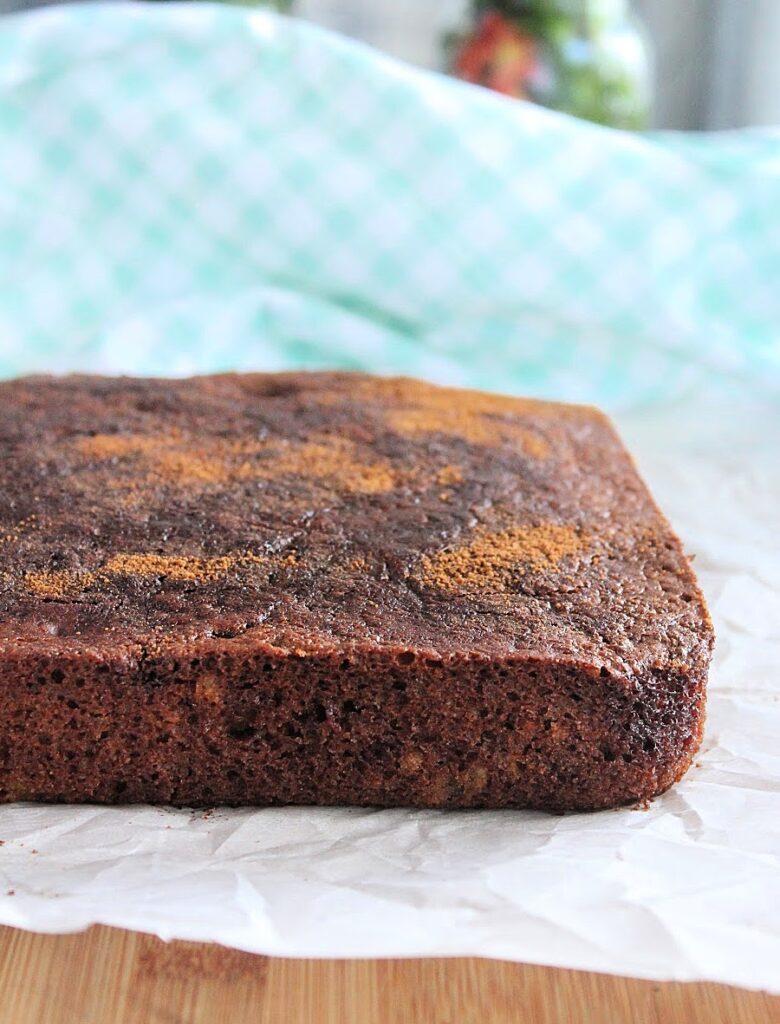 Snickerdoodle Snack Cake- No Eggs, Refined Sugar or Milk