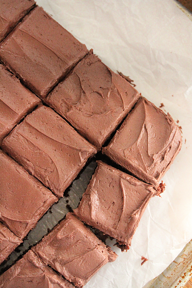 Greek Yogurt Chocolate Cake with Peanut Butter Chocolate Buttercream Frosting - Big Green House