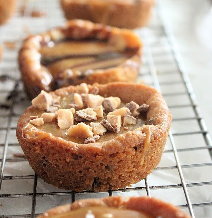 Caramel Fill Chocolate Chip Cookie Cups- Big Green House
