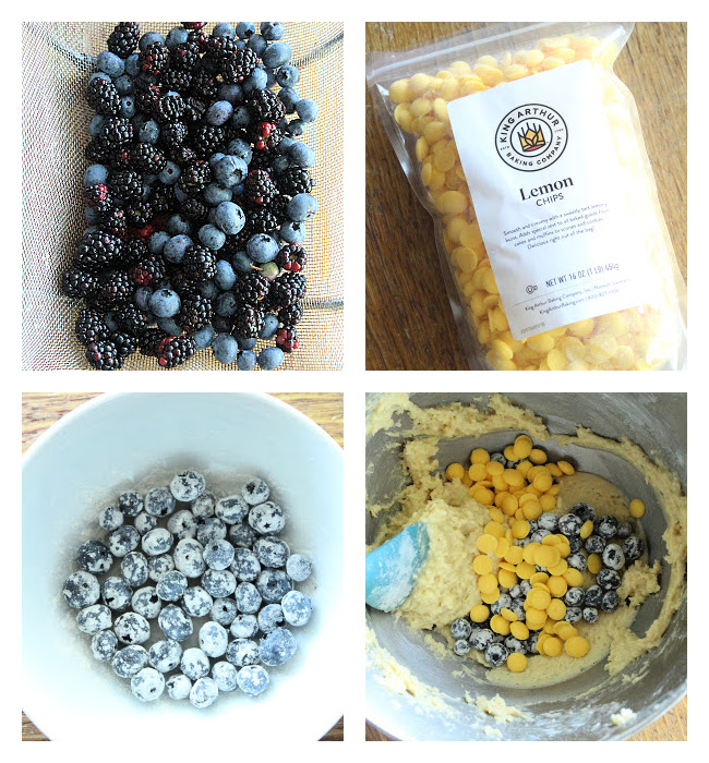 Blueberry and Lemon Chip Cupcakes- Big Green House