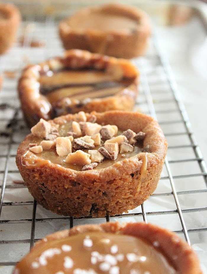 Caramel Fill Chocolate Chip Cookie Cups- Big Green House
