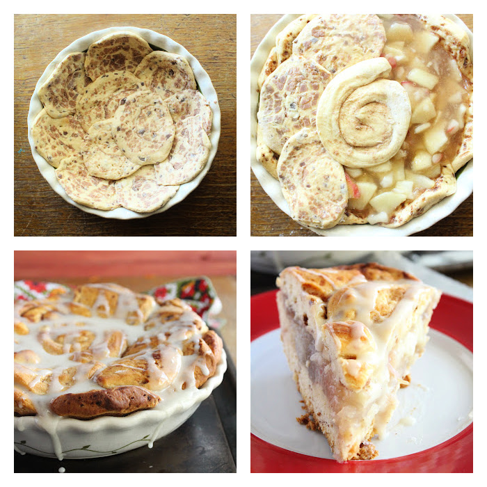 Cinnamon Roll Apple Pie- Big Green House