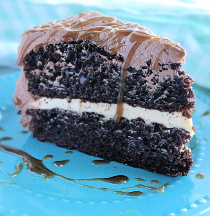 Salted Caramel Chocolate Layer Cake- Big Green House 