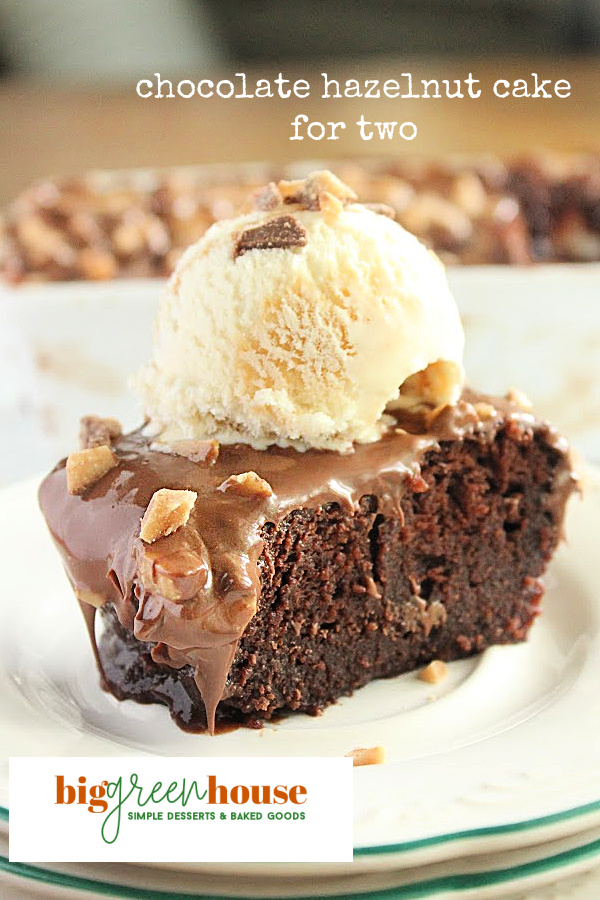 Chocolate Hazelnut Cake for Two