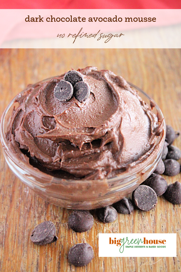 Dark Chocolate Avocado Mousse- Big Green House