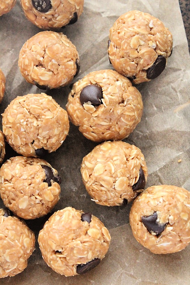 Dark Chocolate Peanut Butter Granola Bites- Big Green House