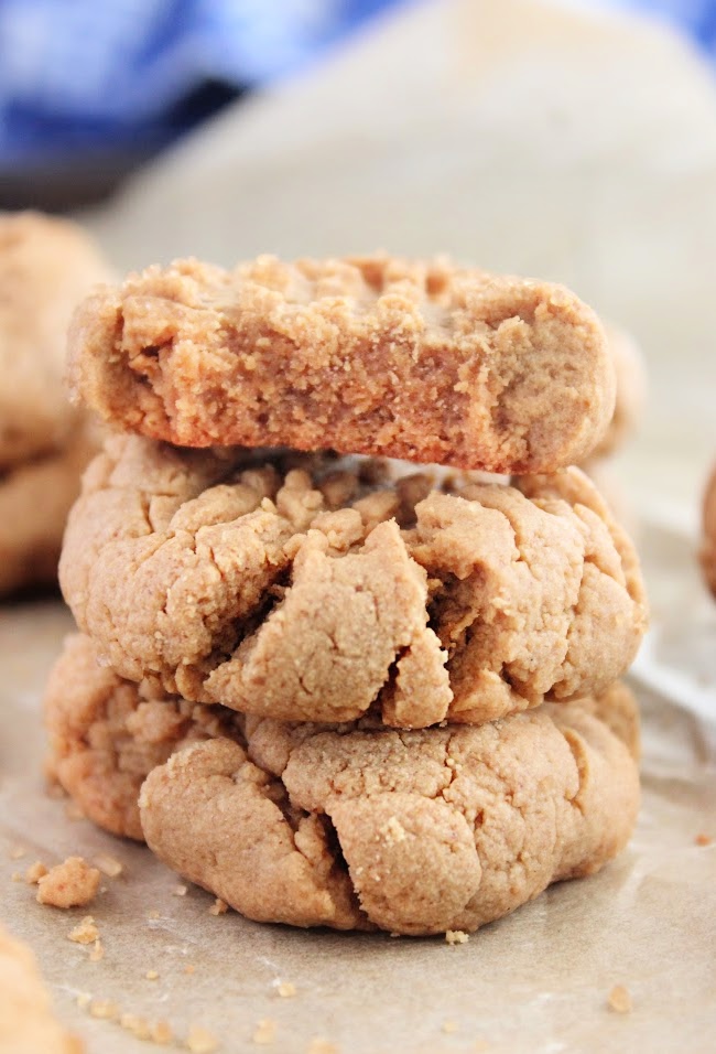 Flourless Peanut Butter Cookies- No Refined Sugar- Big Green House
