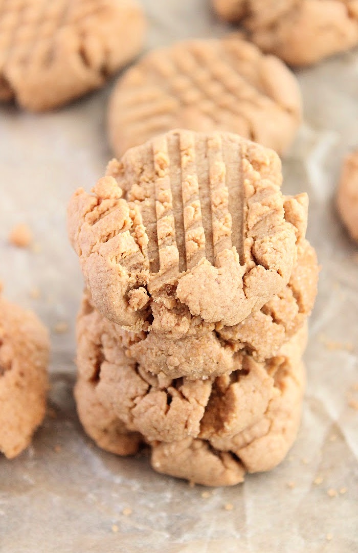 Flourless Peanut Butter Cookies- No Refined Sugar- Big Green House