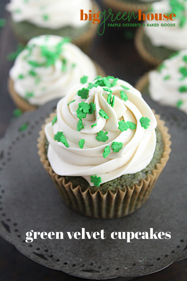 Green Velvet Cupcakes- Big Green House