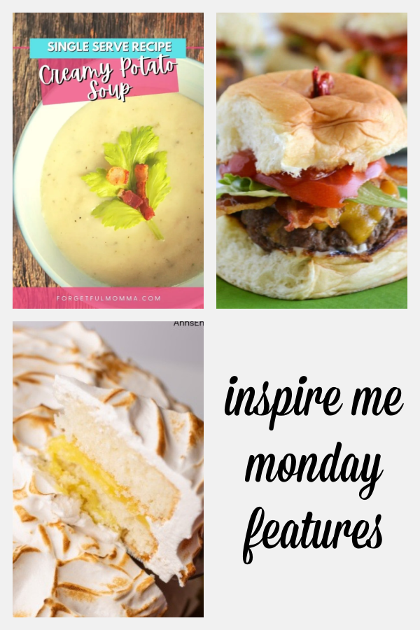 Single Serving Creamy Potato Soup at Inspire Me Monday #358