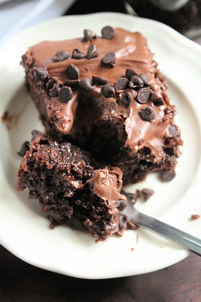 Death By Chocolate Poke Cake- Big Green House