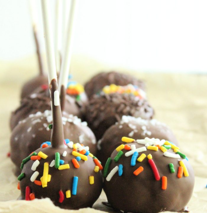 Cake Batter Truffles or Cake Pops- Big Green House