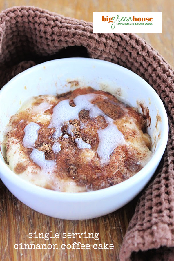 Single Serving Cinnamon Coffee Cake- Big Green House
