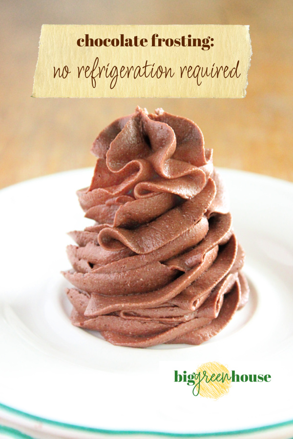 Chocolate Frosting- No Refrigeration Required