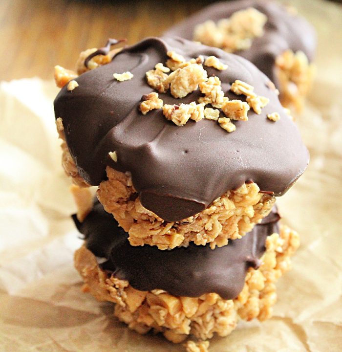 Peanut Butter Filled Granola Cups- Big Green House