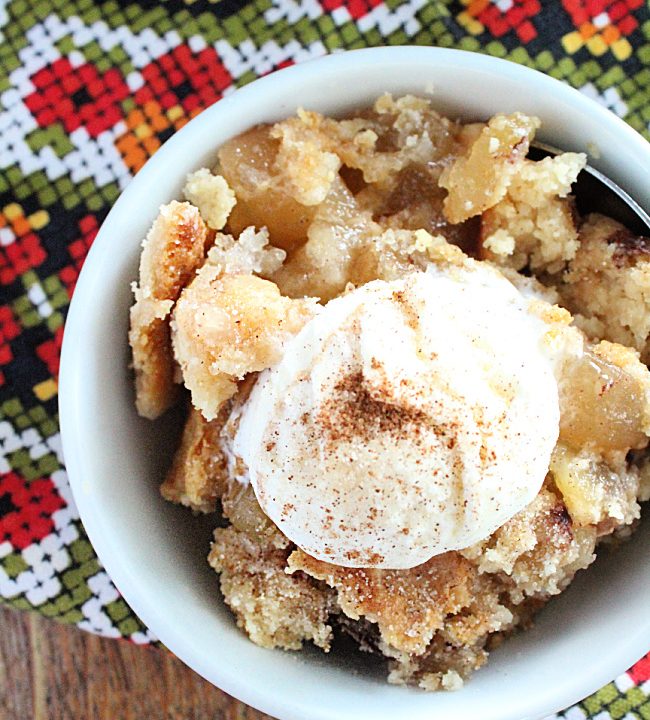 Apple Dump Cake- Big Green House #applecake #appledumpcake #dessert #cake #fallbaking #apples