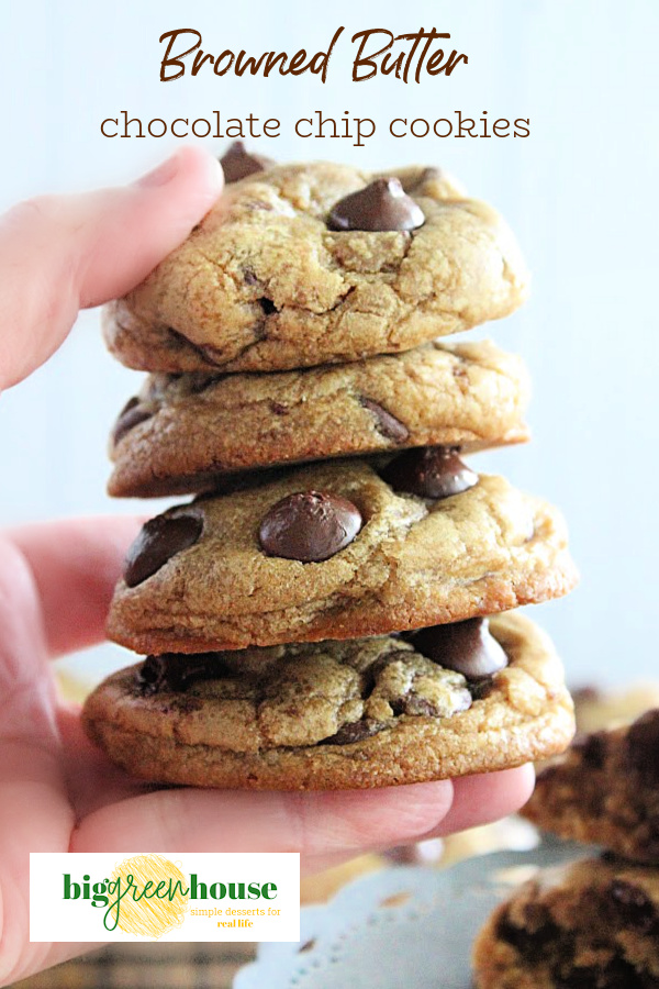 Browned Butter Chocolate Chip Cookies- Big Green House