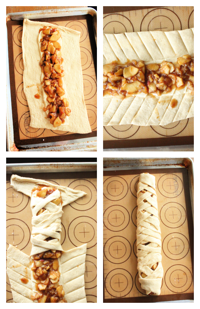 Cream Cheese Apple Crescent Braid- Big Green House
