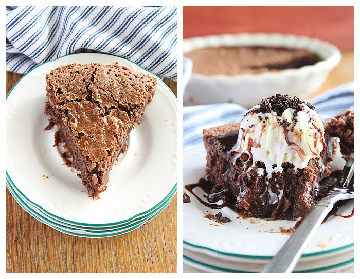 Crustless Fudge Pie- Big Green House