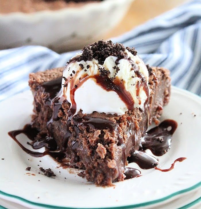 Crustless Fudge Pie- Big Green House
