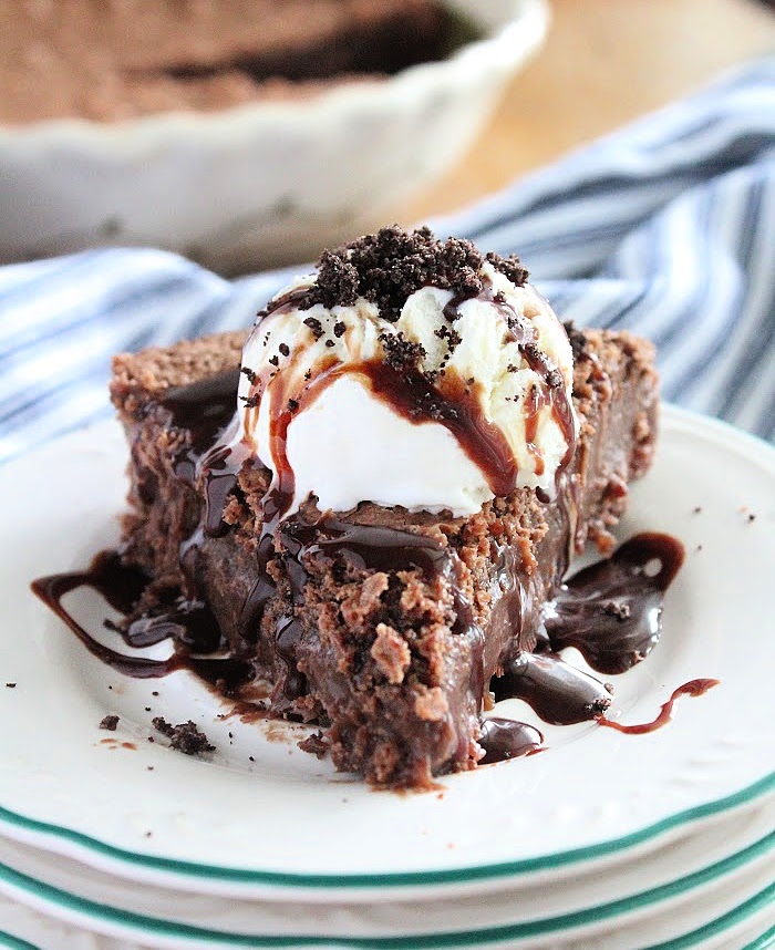 Crustless Fudge Pie- Big Green House