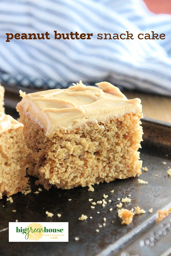Peanut Butter Snack Cake- Big Green House