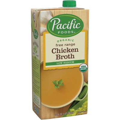 Pacific Foods Organic Gluten Free Low Sodium Free Range Chicken Broth - 32oz