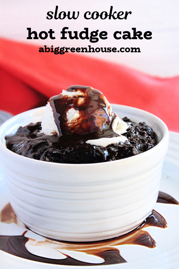 Slow Cooker Hot Fudge Cake- Big Green House