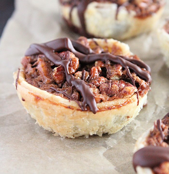 Mini Chocolate Pecan Pies- Big Green House