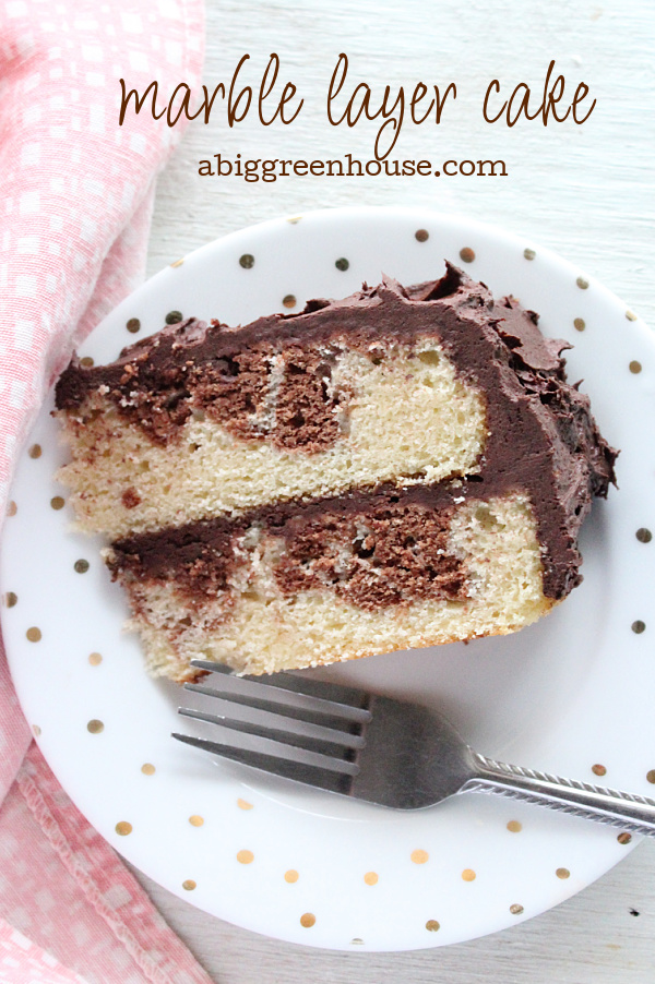Marble Layer Cake- Big Green House