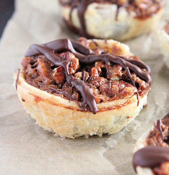Mini Chocolate Pecan Pies- Big Green House